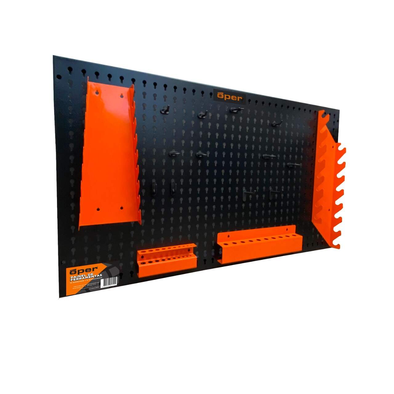PAINEL FERRAMENTAS 12 GANCHOS METAL C/ACESS OPER