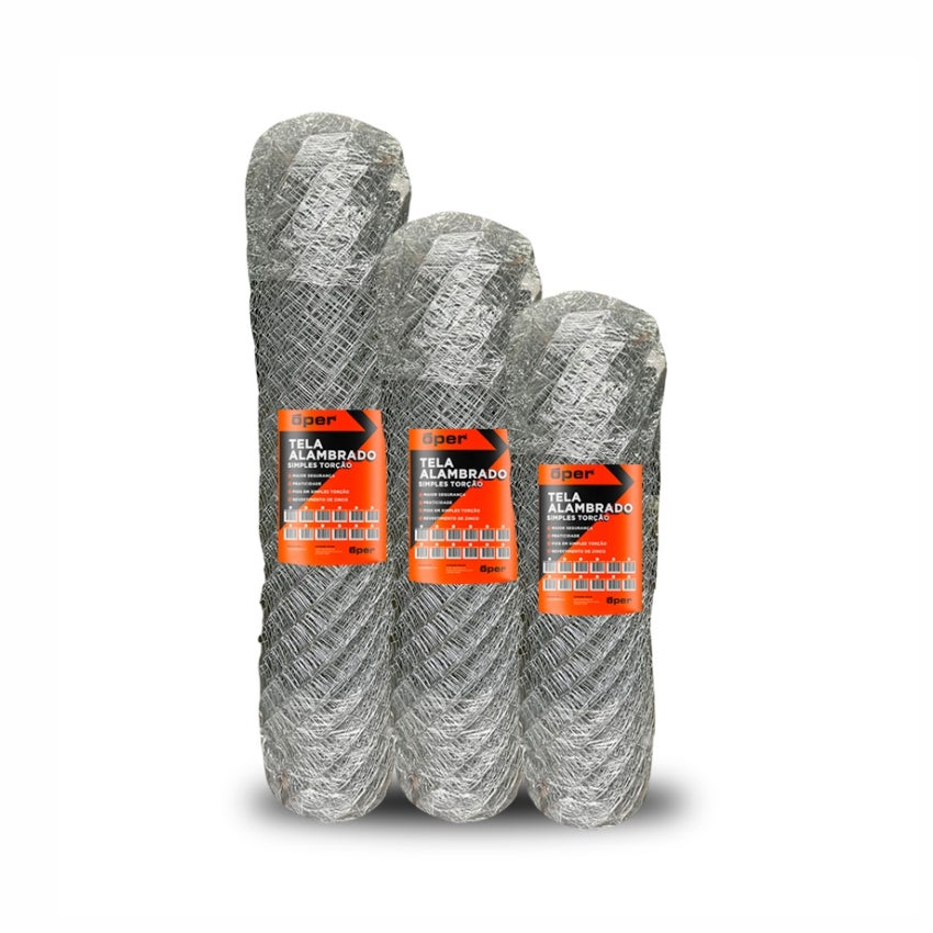 TELA ARAME ALAMBRADO GALV F14 3.0 1.50X20MT OPER