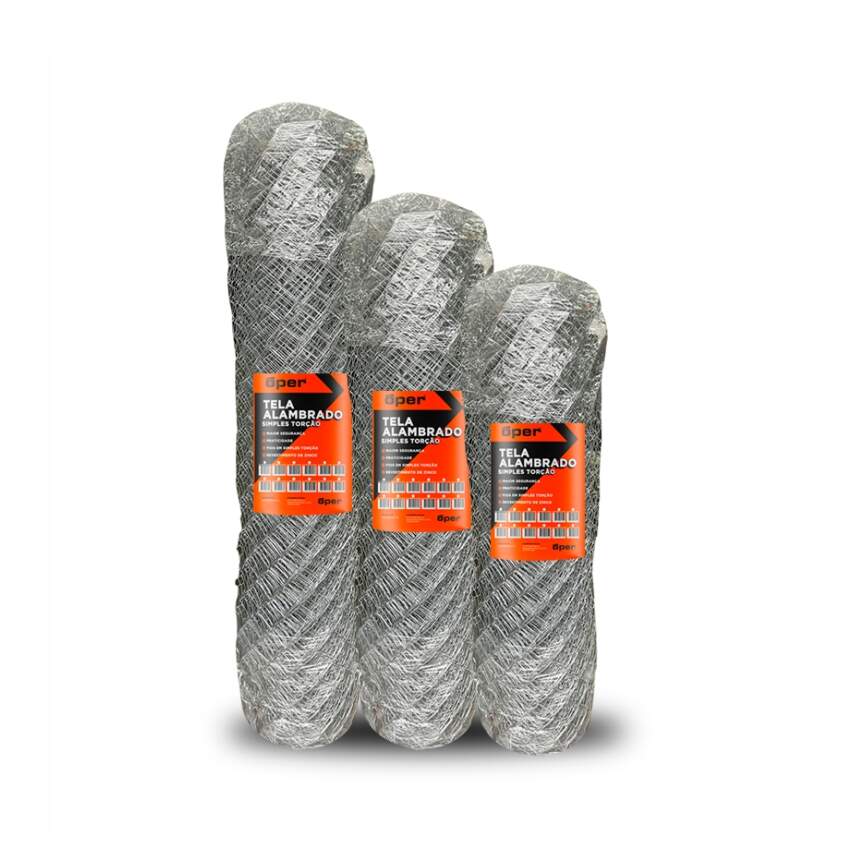 TELA ARAME ALAMBRADO GALV F14 3.0 1.80X20MT OPER