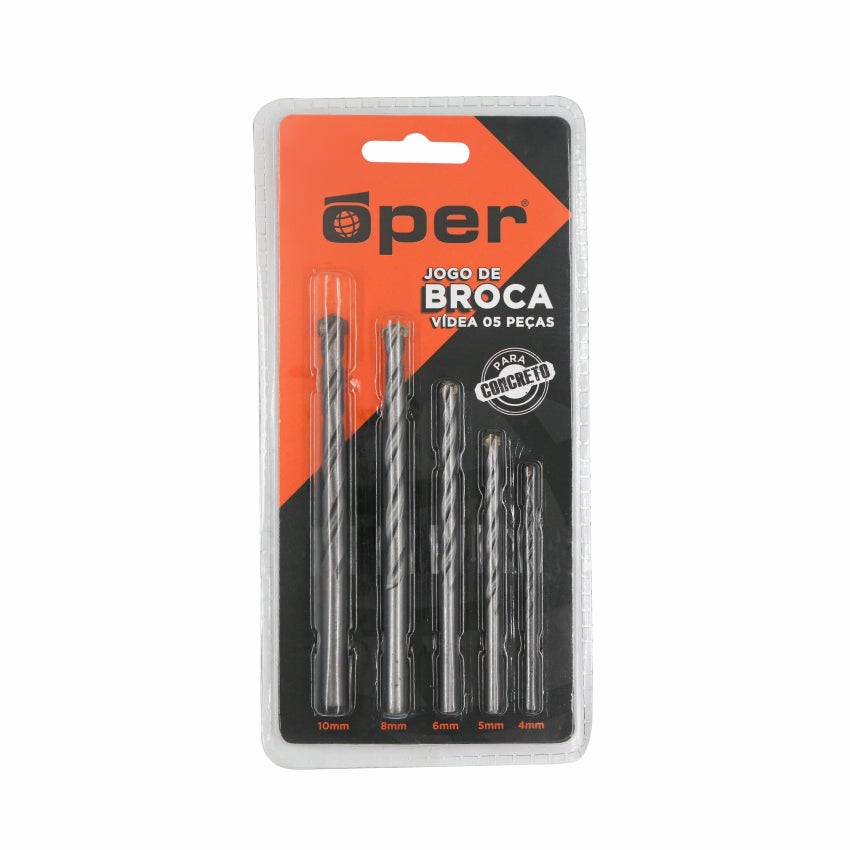 JOGO BROCA P/CONCRETO 05PCS OPER