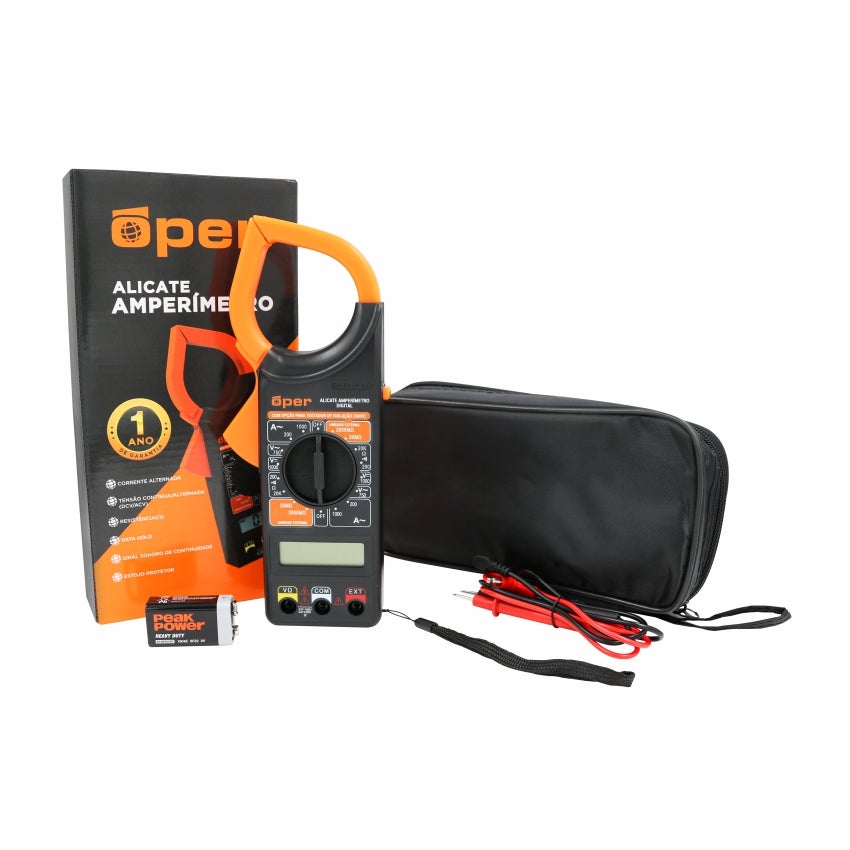 ALICATE AMPERIMETRO DIGITAL OPER