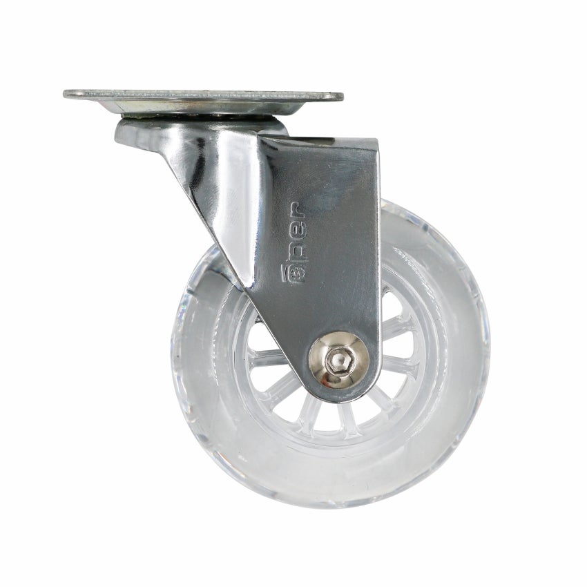 RODIZIO GIRAT S/FRE 75MM GEL 40KG C/PLACA OPER