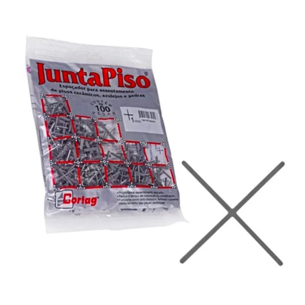 ESPACADOR P/PISO 01.0MM C/100 JUNTAPISO CORTAG