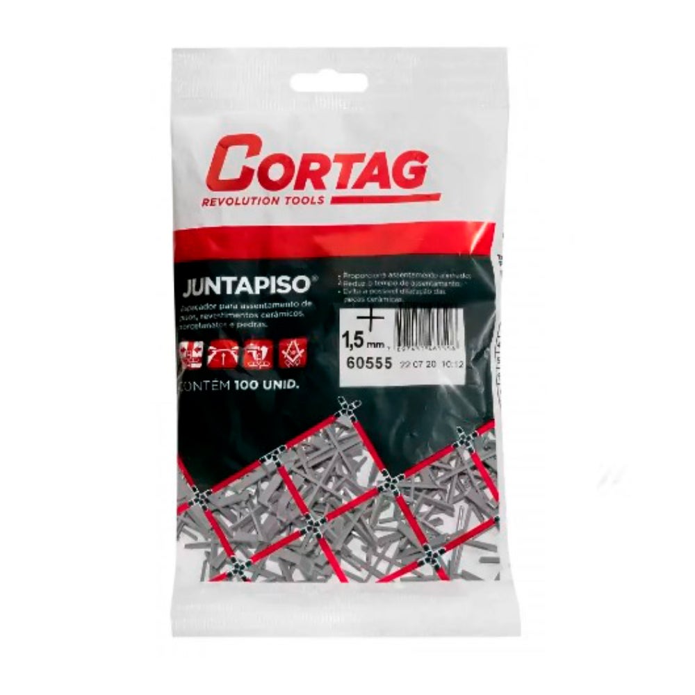 ESPACADOR P/PISO 01.5MM C/100 JUNTAPISO CORTAG