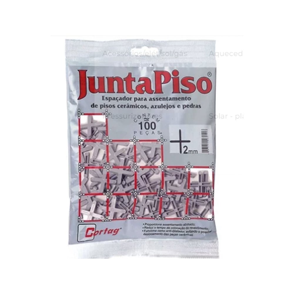 ESPACADOR P/PISO 02.0MM C/100 JUNTAPISO CORTAG