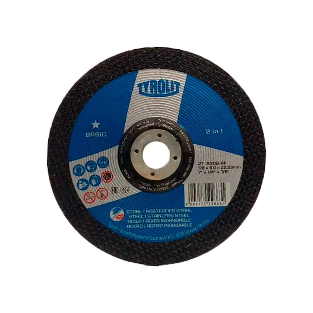 DISCO DESBASTE INOX 9 BASIC TYR