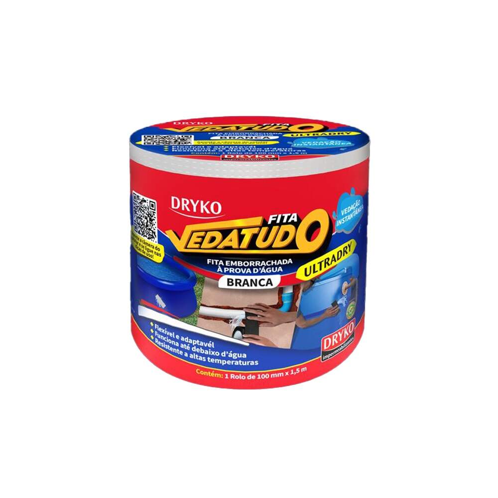 FITA ADESIVA REPARO SUBAQUAT BCO 10X1.5 DRYKO