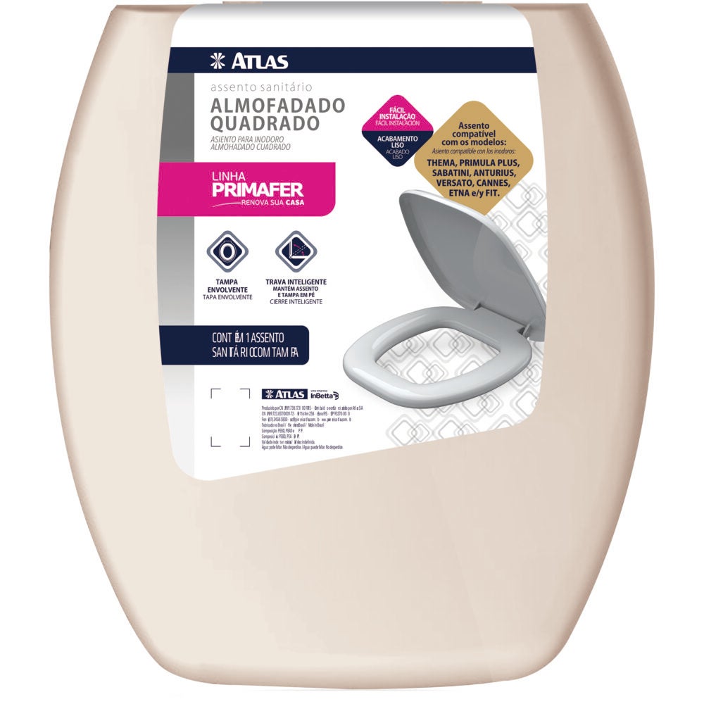 ASSENTO SANIT ALMOF QUAD BEGE PLAST ATLAS