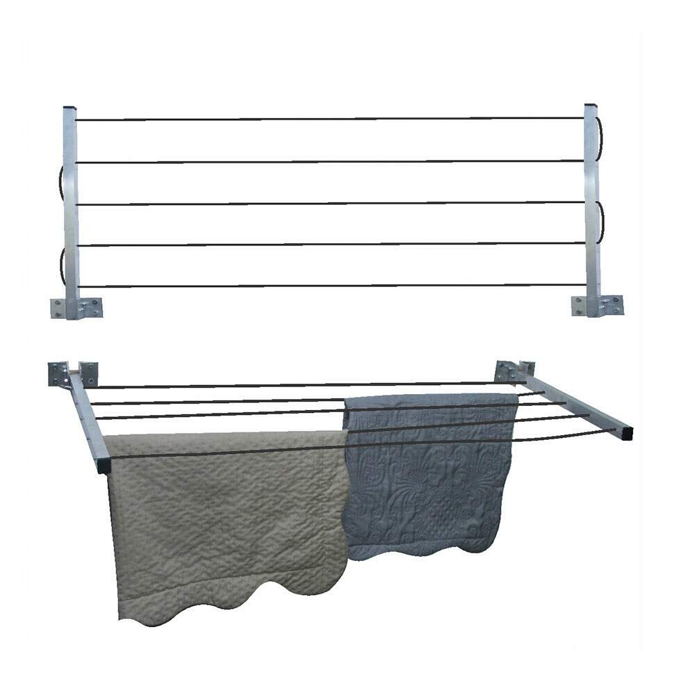 VARAL ROUPA PAREDE RETRATIL EXTENSIVEL 04MT VARALM