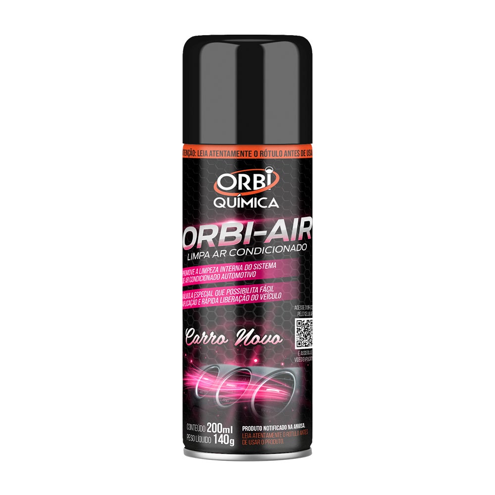 LIMPADOR AR COND 200ML CARRO NOVO ORBI QUIMICA