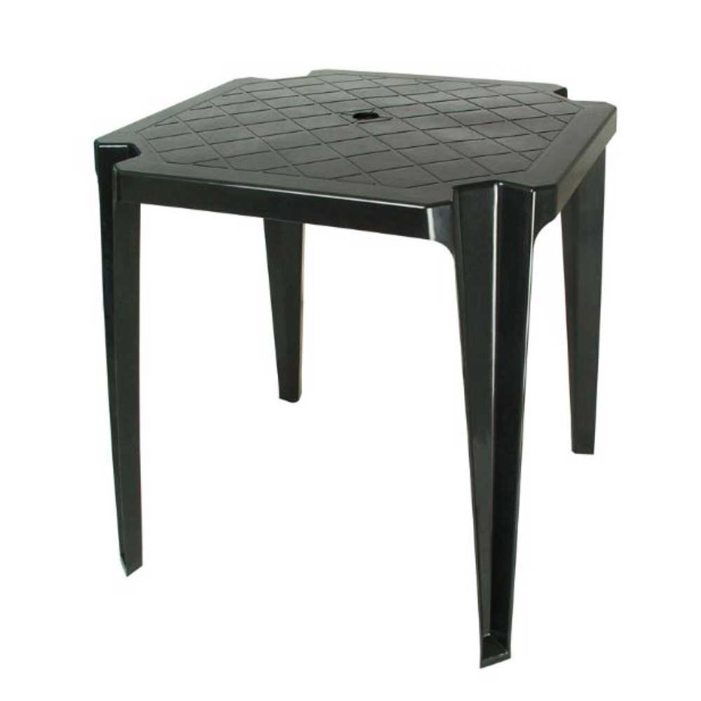 MESA PLAST QUAD PTO 70CM OURO PRETO ANTARES