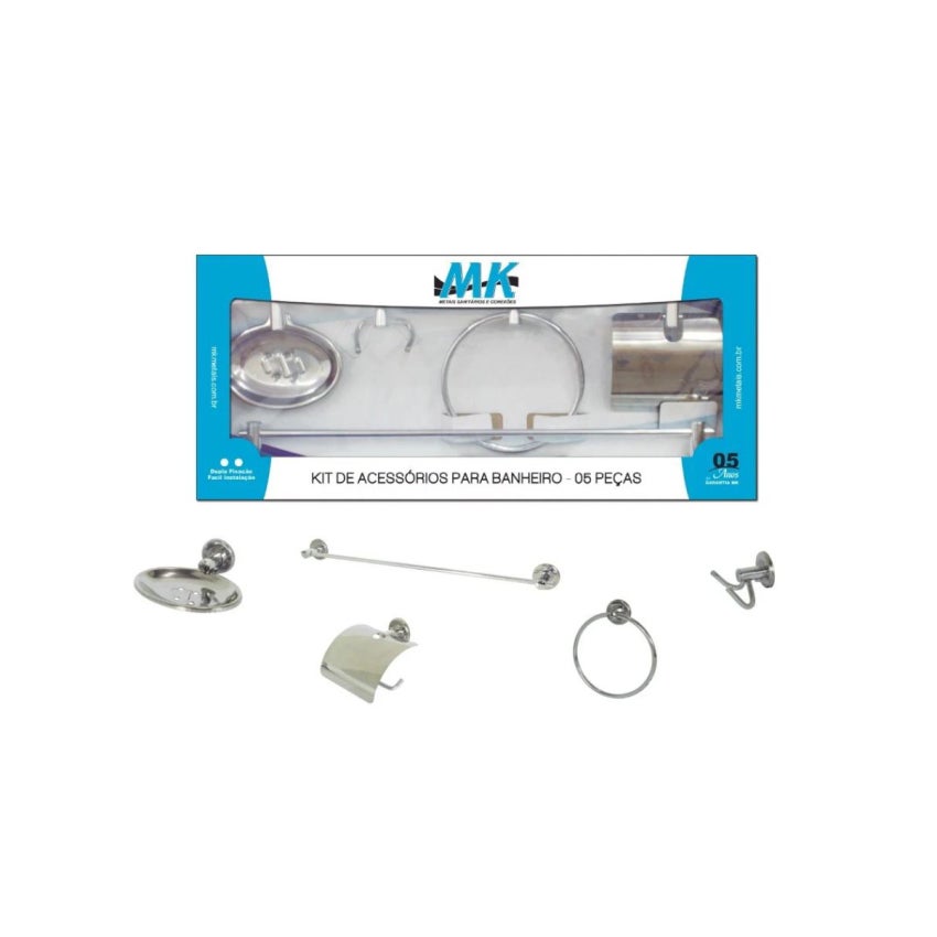 ACESSORIO BANHEIRO 5PCS INOX MAXC10 MK