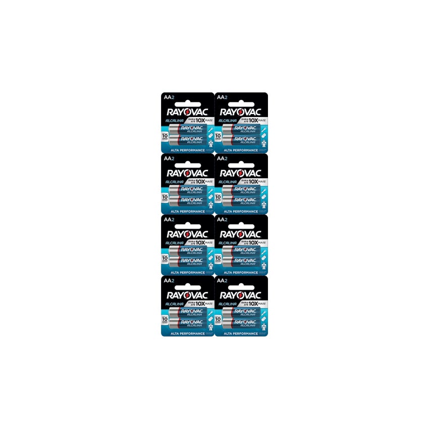 PILHA ALCALINA PALITO AAA BLISTER 08X2 RAYOVAC
