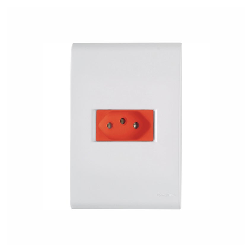 TOMADA SIMPLES 2X4 20A VRM LIZ TRAMONTINA