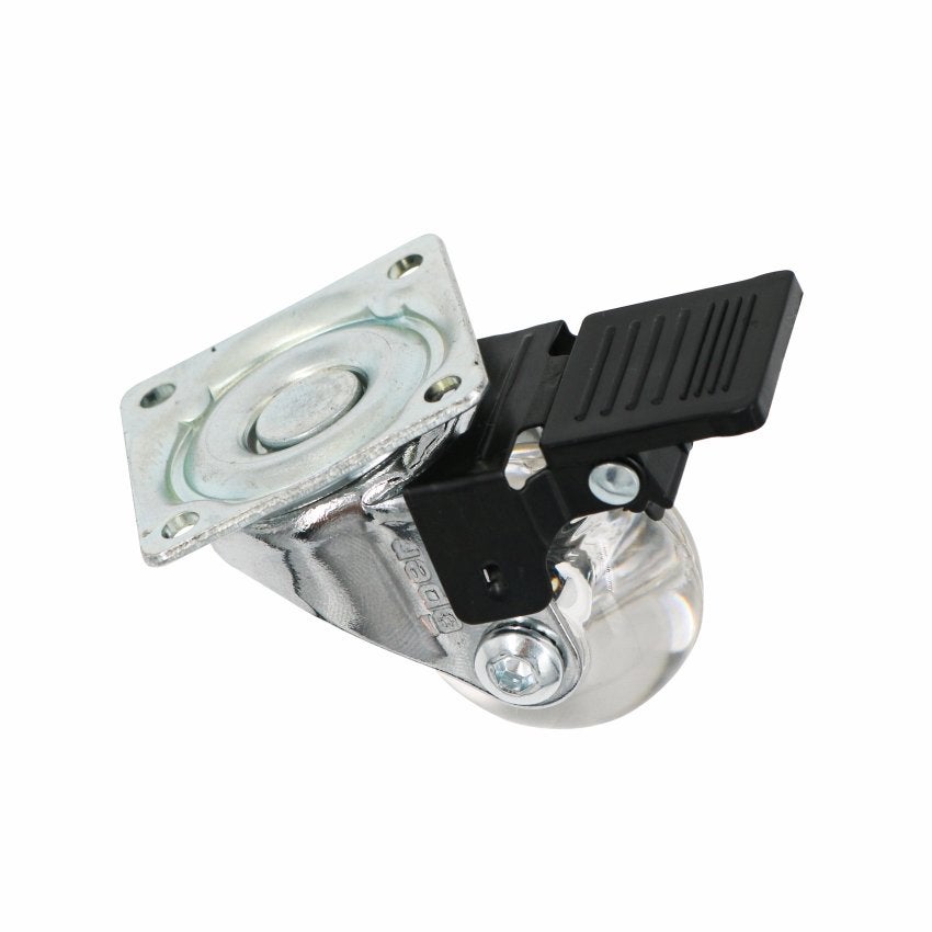 RODIZIO GIRAT C/FRE 35MM GEL 25KG C/PLACA OPER