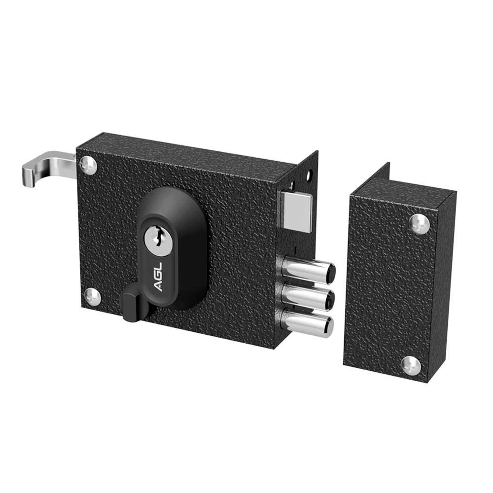 FECHADURA PORTAO SOBREPOR PTO 35MM AGL