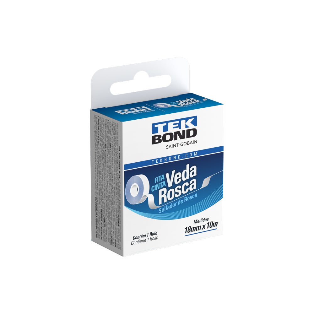 FITA VEDA ROSCA 18MM 10MT TEKBOND