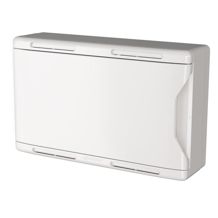 CAIXA PASSAGEM ELET SOBR 25X20CM PVC BCO KRN