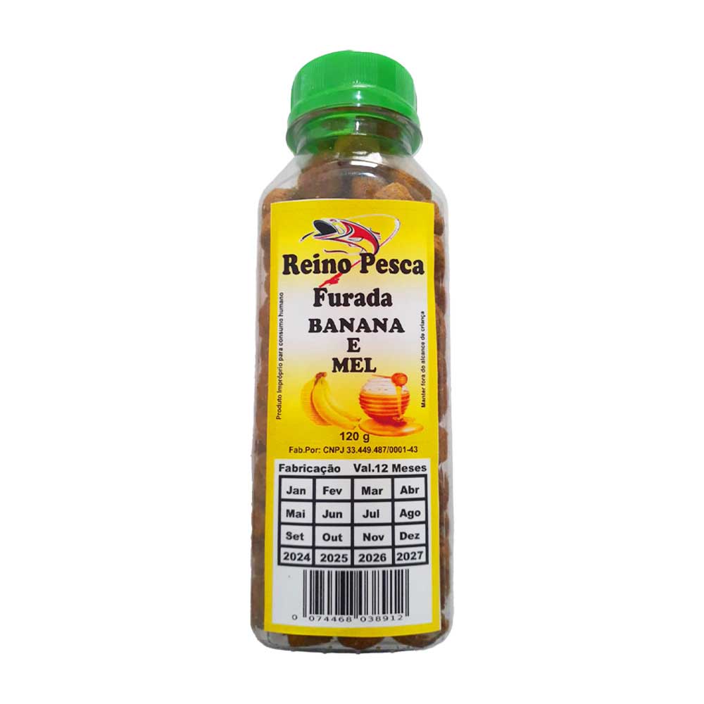 RACAO EMB ISCA P/PESCA FURAD BACON REINO PESCA