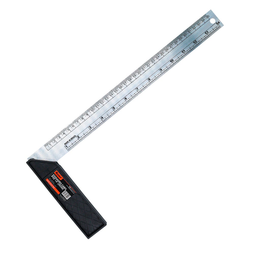 ESQUADRO ACO 14 35CM CB PVC OPER