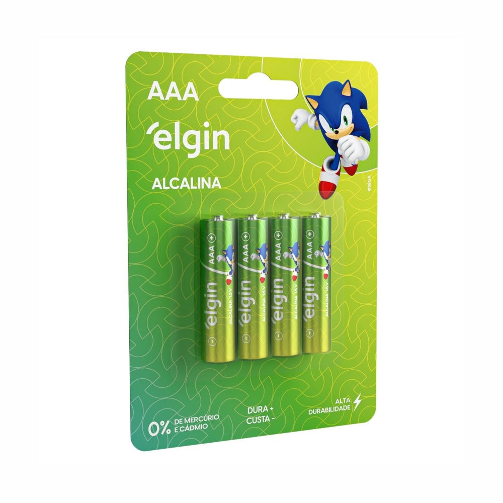 PILHA ALCALINA PEQ AA CARTELA C/04 ELGIN