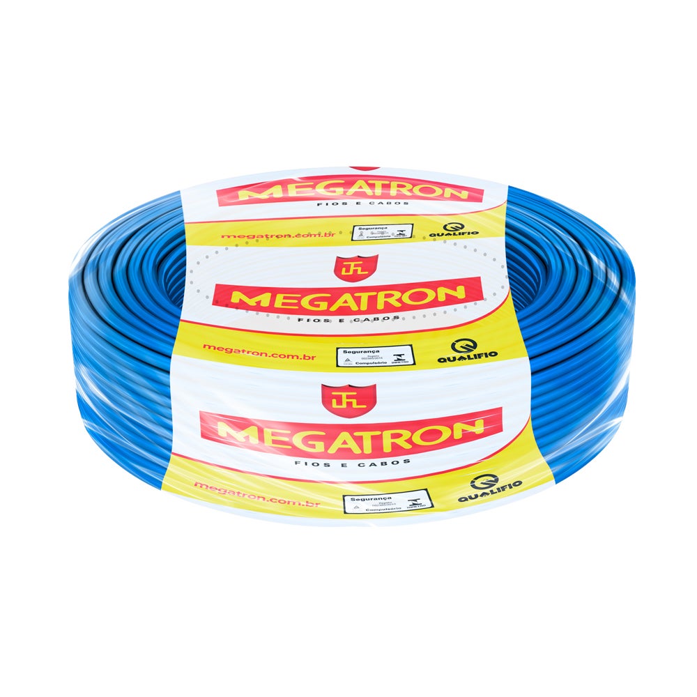 CABO FLEX 04.0MM 100MT AZL MEGATRON