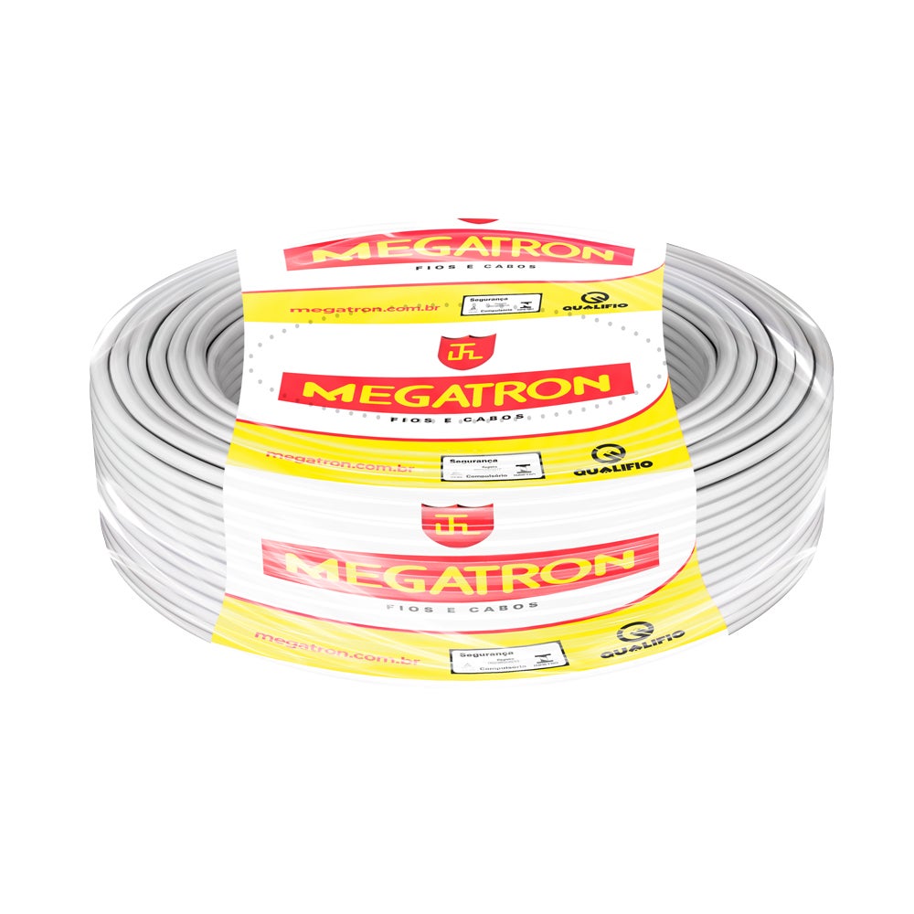 CABO FLEX 04.0MM 100MT BCO MEGATRON