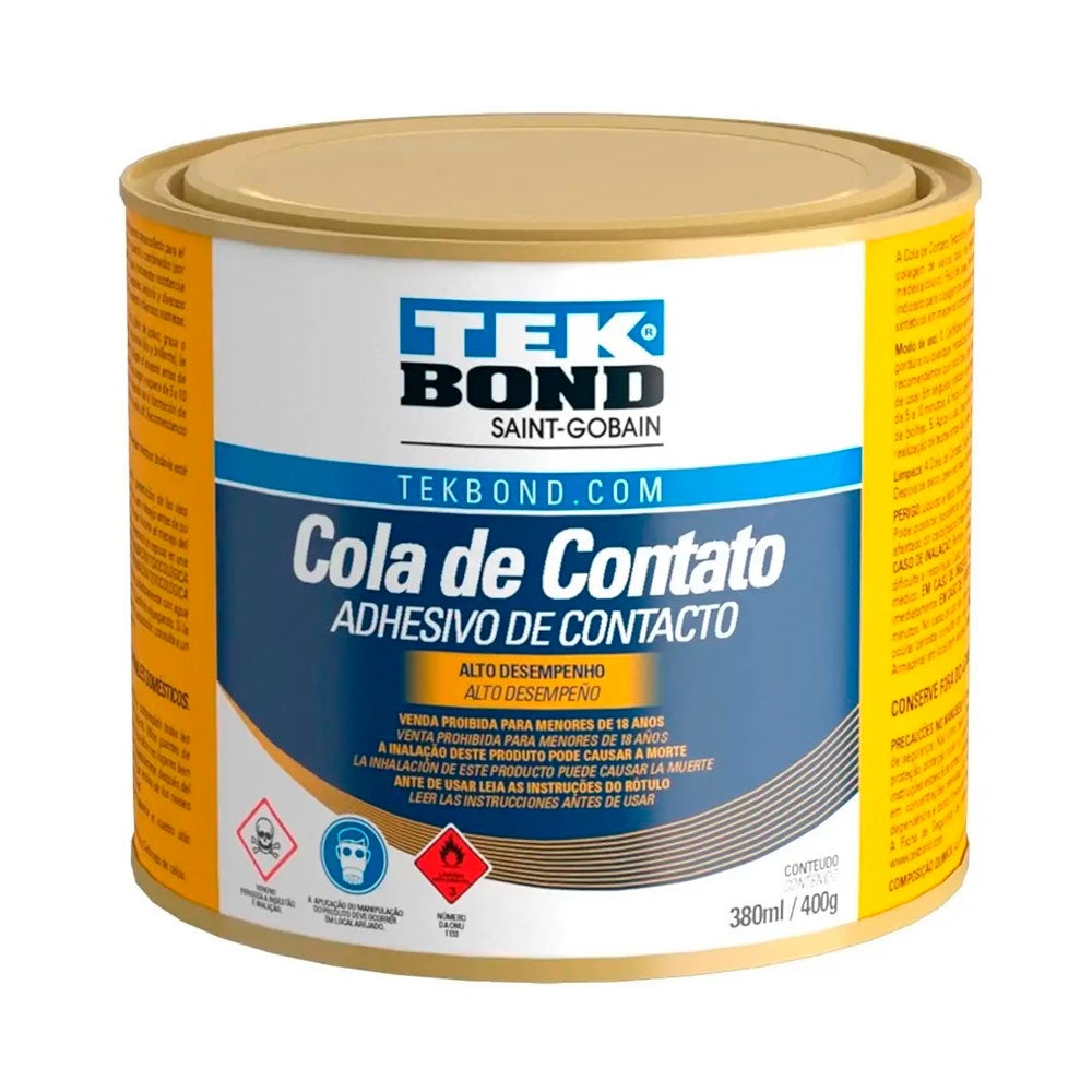 COLA CONTATO TRADICIONAL C/TOLUOL 400G TEKBOND #N