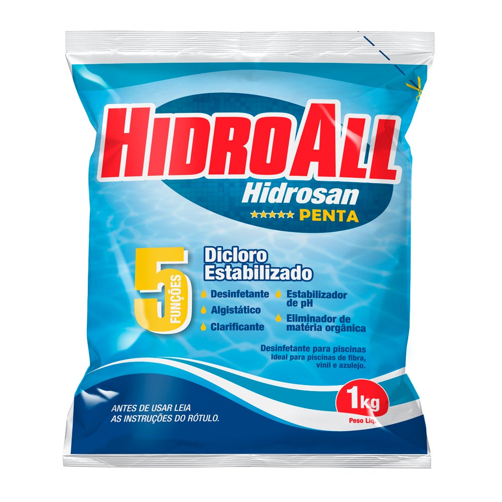 CLORO PISCINA HIDROSAN PENTA 1KG HIDROALL