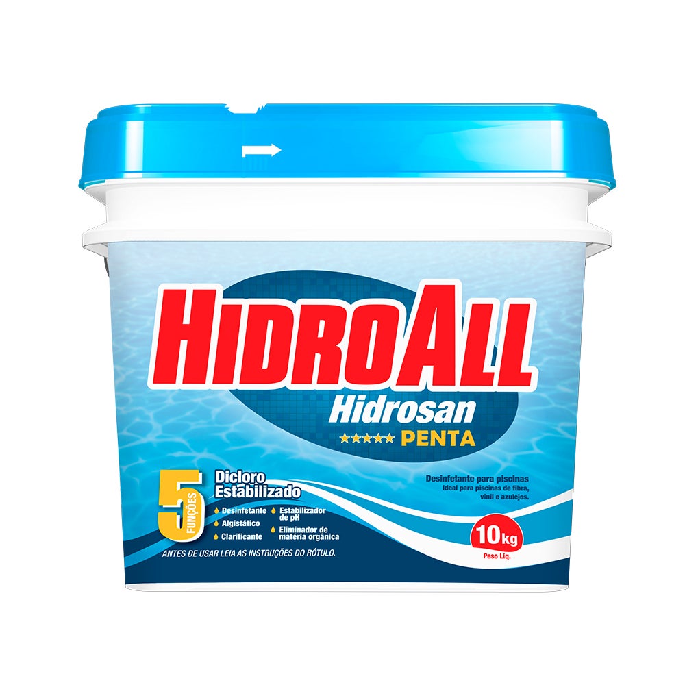 CLORO PISCINA HIDROSAN PENTA 10KG HIDROALL