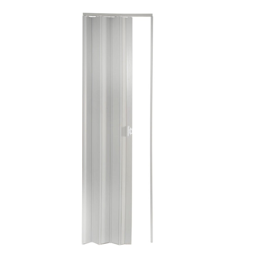 PORTA SANFONADA PVC 80CM CINZA BELPLAST