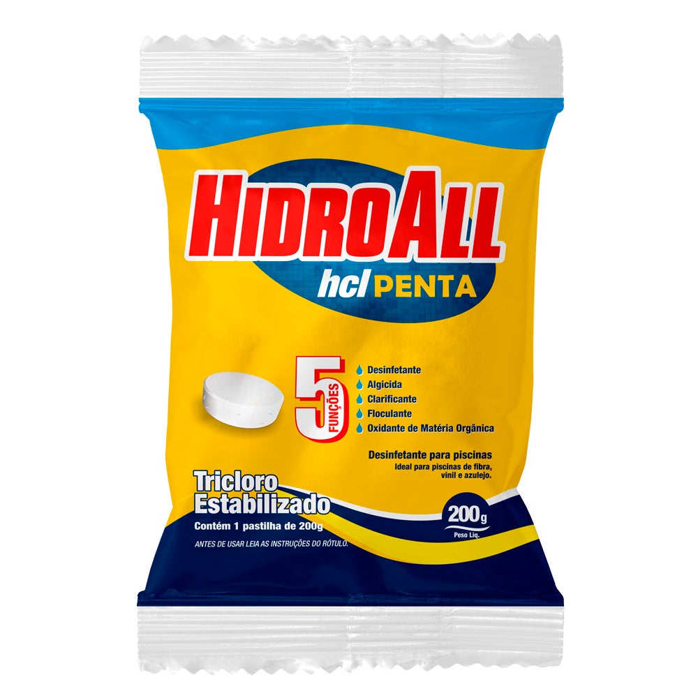 CLORO PISCINA TABLETE 200G PENTA HIDROALL