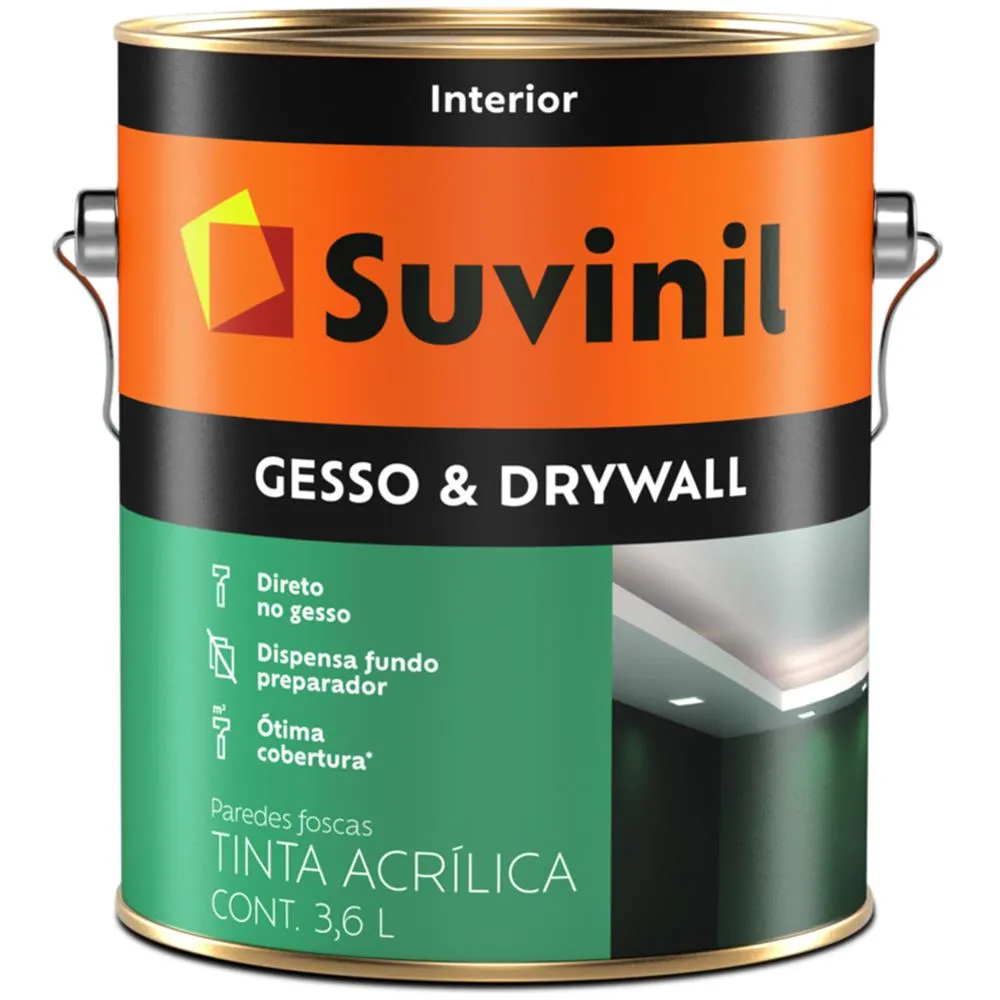 SOB GESSO E DRYWALL FOSCO 3,6 BCO NEVE SUVINIL