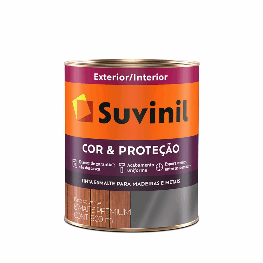 TINTA SUVINIL ESM COR E PROT FOSCO MAD E MET 0,9L PTO