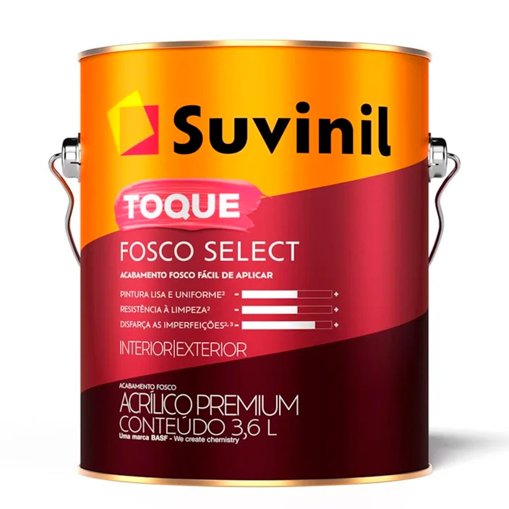 TINTA SUVINIL TOQ FOSCO SELECT 3,6L PALHA IP31