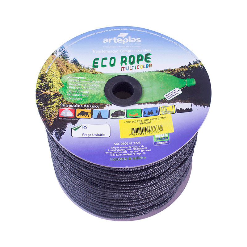 CORDA SEDA CARR 08MM 240M PTA ART ECO ROPE