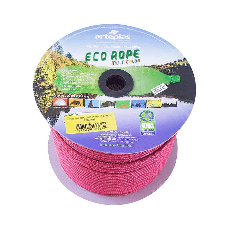 CORDA SEDA CARR 08MM 240M VRM ART ECO ROPE