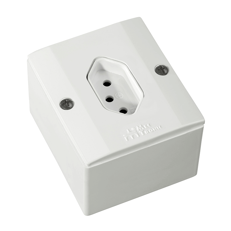 TOMADA SOBREPOR SIMPLES 2P+T BCA 20A VRT MILLENIUM