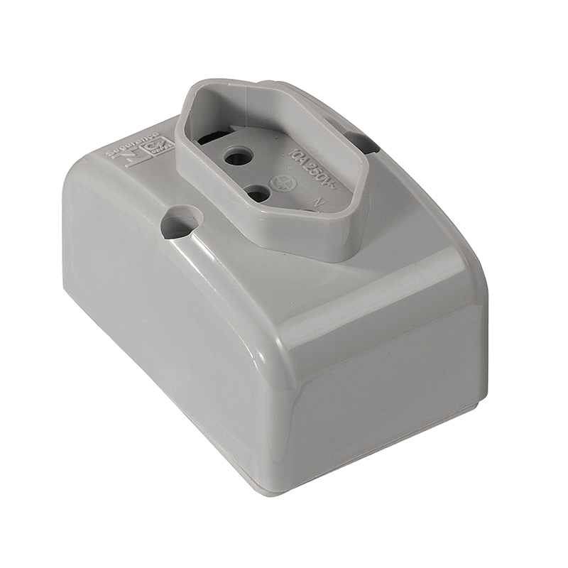 TOMADA SOBREPOR SIMPLES 2P+T BCA 20A MECTRONIC