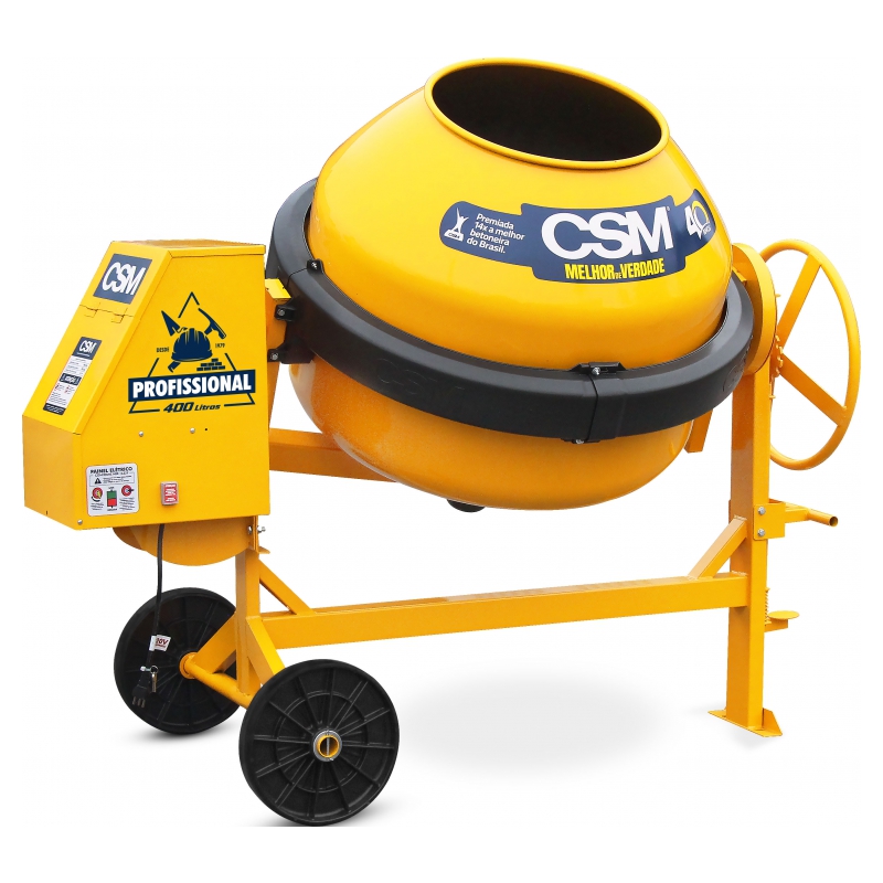BETONEIRA C/MOTOR 400L MONOF 127V MAX PRO CSM