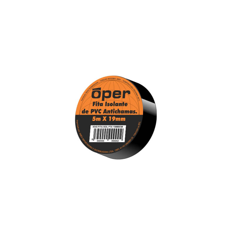 FITA ISOLANTE PTA 05M 19MM OPER