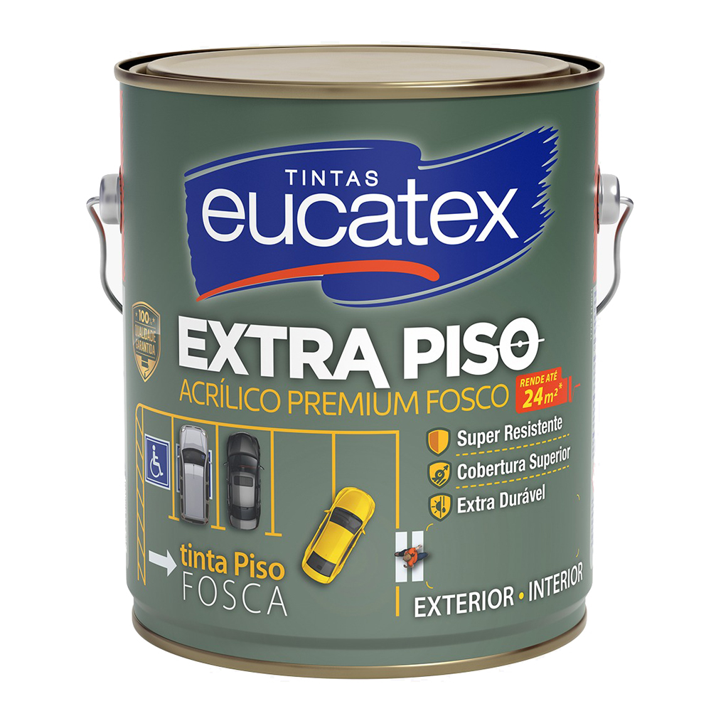 TINTA PISO EXTRA 3.6L FOSCO PREMIUM BCA EUCATEX