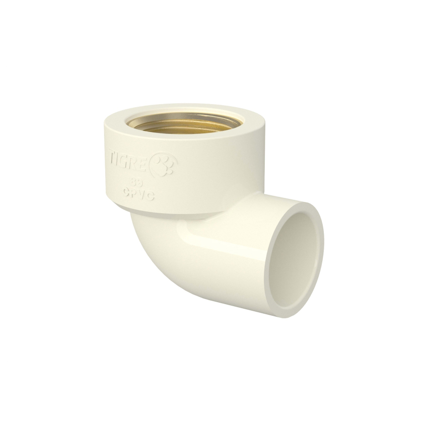 JOELHO CPVC 90 TRANSICAO 22MMX3/4 AQUATHERM TIGRE