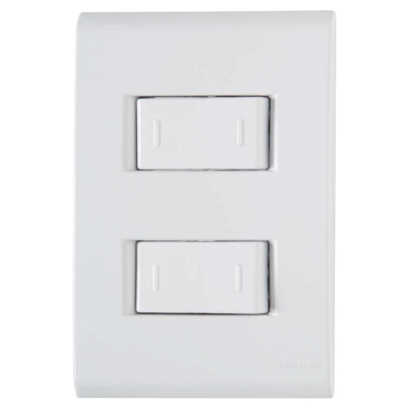 INTERRUP 2TC PLL C/PL 2X4 10A LIZ TRAMONTINA