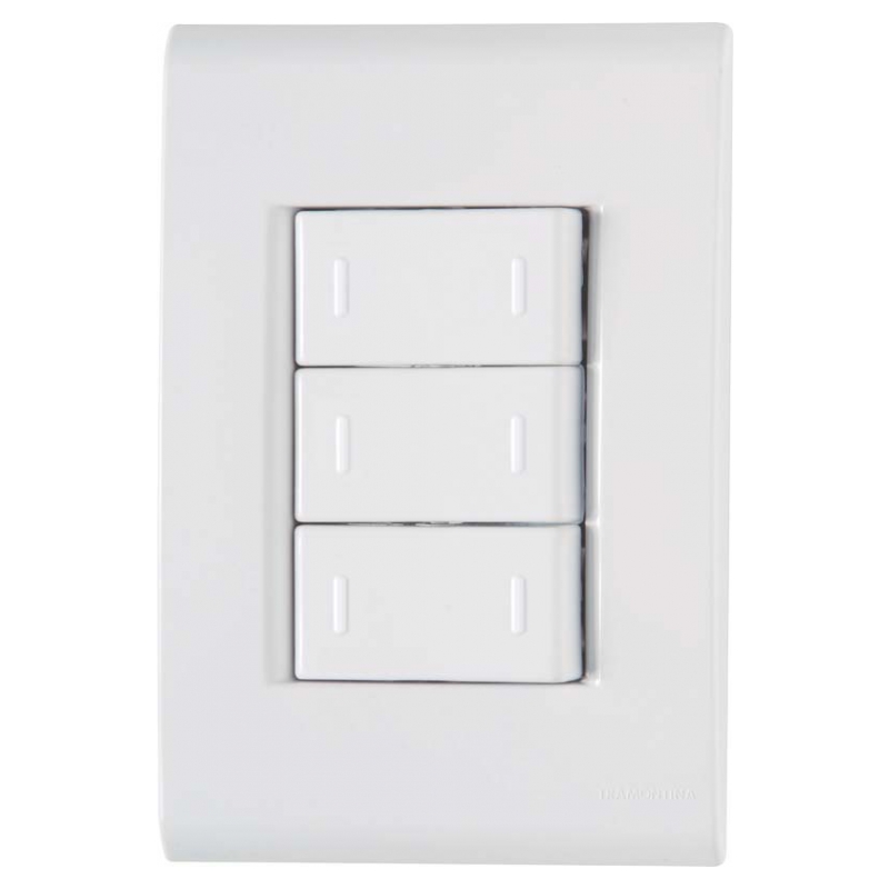 INTERRUP 3TC PLL C/PL 2X4 10A LIZ TRAMONTINA