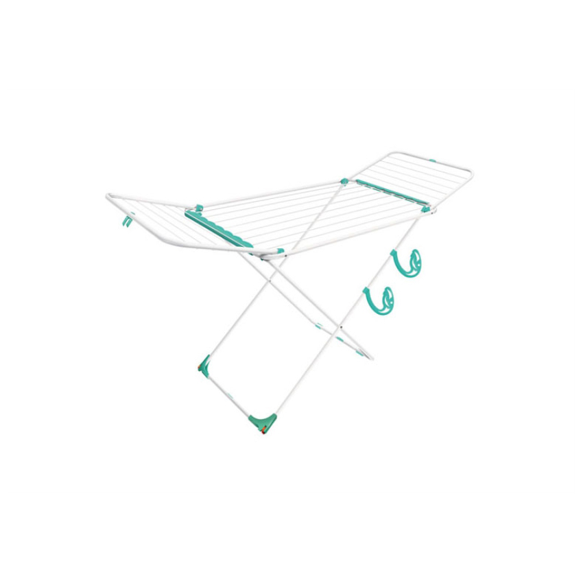 VARAL ROUPA CHAO C/ABA 141X56CM ACO PEGASU SECALUX