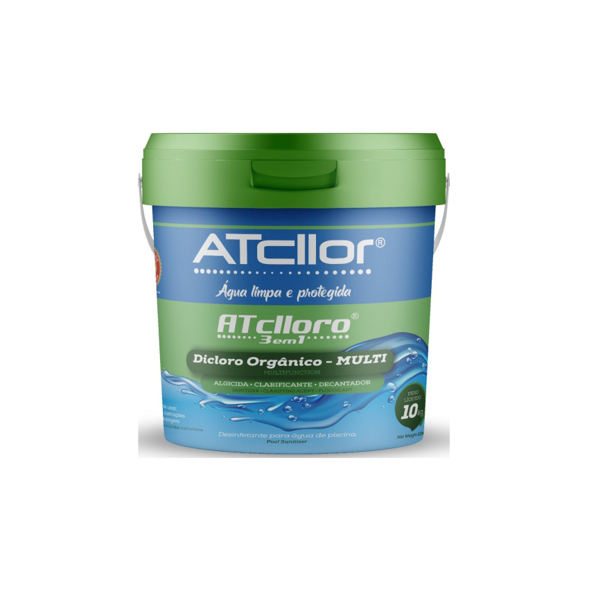 CLORO PISCINA MULTIACAO 10KG 3X1 ATCLLOR