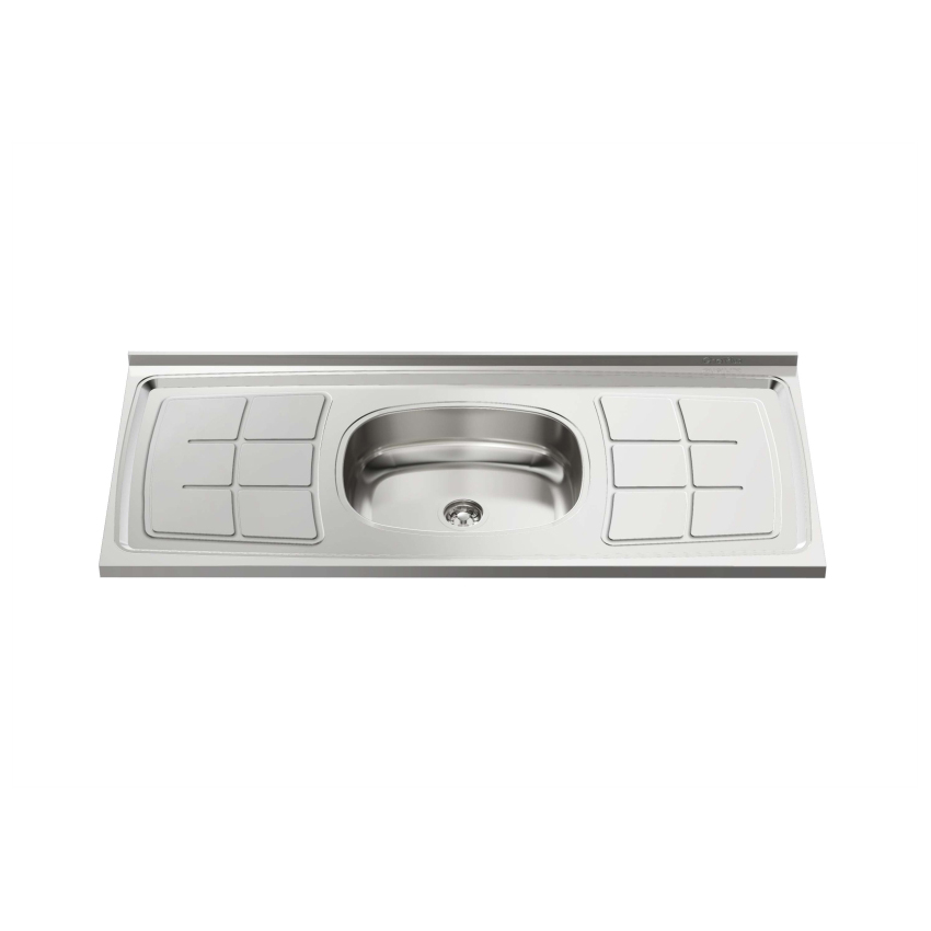 PIA INOX C/CONCRETO 200X56 GHELPLUS