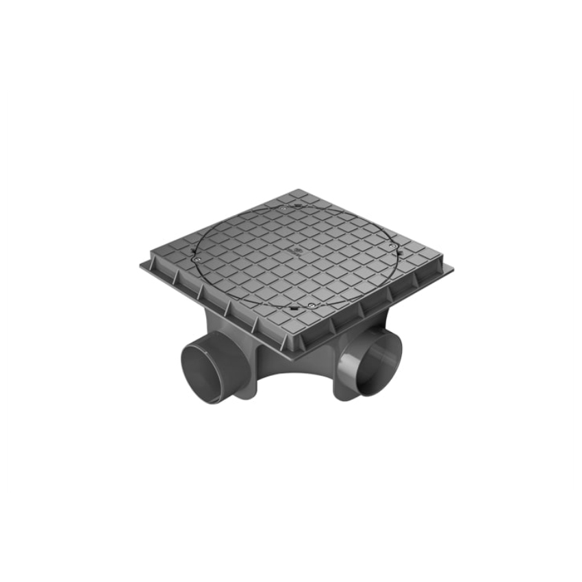 CAIXA INSPECAO ESGOTO 300X200X100MM CZA KRN