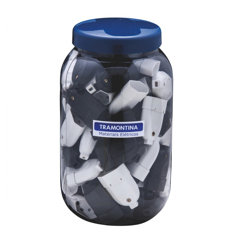 PINO FEMEA 2P+T 10A PTO/BCO TRAMONTINA